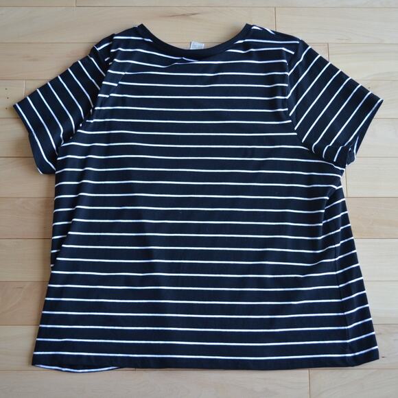 Michael Michael Kors Short Sleeve Tee Striped Size 3X - Picture 5 of 5